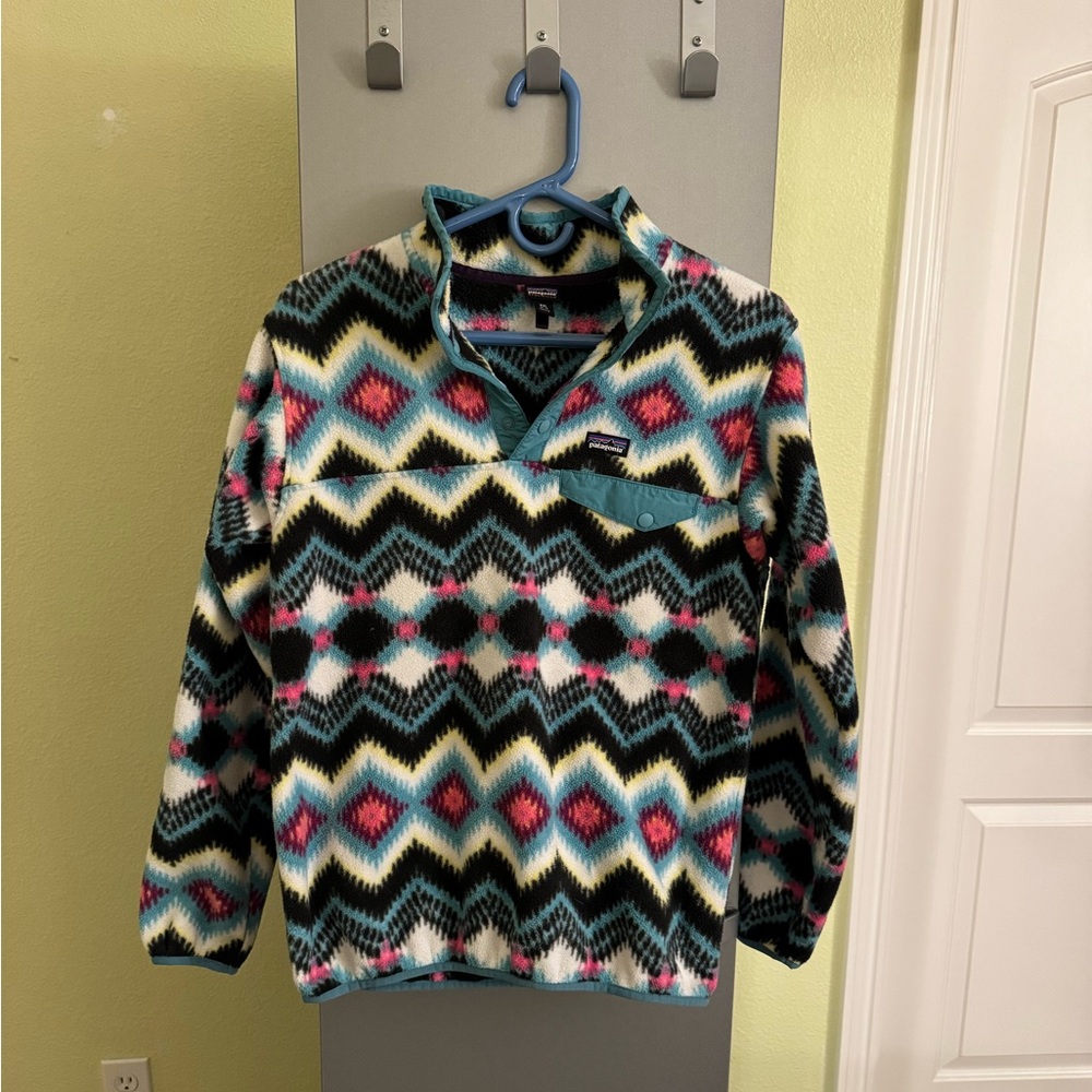 Patagonia Synchilla Fleece Pullover Snap-T Girls XXL